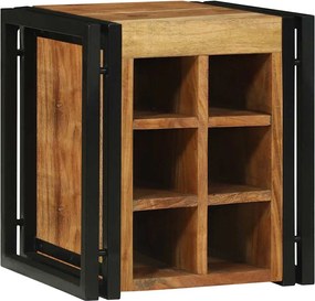 vidaXL Raft pentru vin 35 x 35 x 39 cm Lemn Solid de Acacia