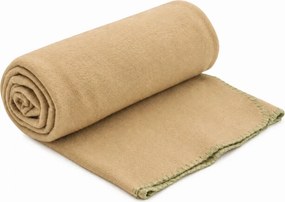 Patura fleece FLEORA, bejă Dimensiune: 200 x 220 cm