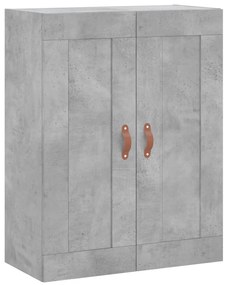 830360 vidaXL Dulap pe perete, gri beton, 69,5x34x90 cm, lemn prelucrat