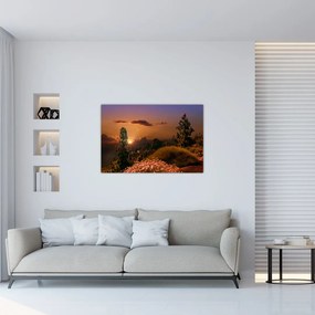 Tablou naturii cu apus de soare (90x60 cm)