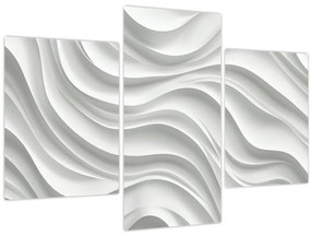 Tablou - Valuri Albe 3D (90x60 cm)