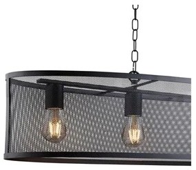 Searchlight - Lustră pe lanț FISHNET 4xE27/60W/230V negru