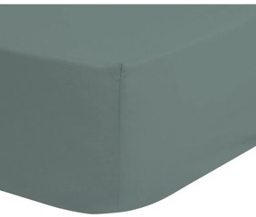 Cearșaf elastic din bumbac pentru copii Good Morning, 70 x 140/150 cm, verde
