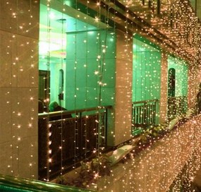 Perdea luminoasă de Crăciun - 3 x 6 m,600 LED, alb cald