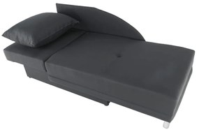 Canapea extensibilă, material textil gri-negru, stânga, LAUREL