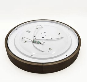 Brilagi - Plafonieră LED CARVALHO 4xE27/60W/230V, finisaj stejar-nuc, Ø 57,5 cm