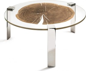 Masuta LUX design Glass-Wood FORESTA H-31cm, otel 7511923.98