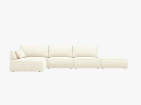 Canapea deschisa 5 locuri Kaelle chenille L364 cm