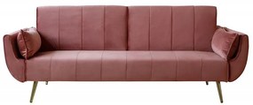 Canapea extensibila Divani II 215cm roz vechi/ auriu