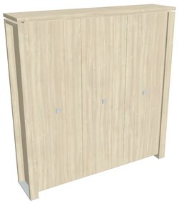 Dulap înalt pentru haine Verno+ S 200 x 46 x 210 cm, salcâm / vanilie
