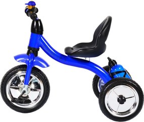 Tricicleta cu pedale NOVOKIDS™ Chavalier ,Cu sonerie si sticla de apa, max 20 kg, Roti din spuma cauciucata EVA, Cadru metalic, Dimensiuni 75X54X46