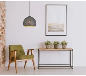 ITALUX MDM-3471-1 GR+GD - Lustră pe cablu HARLEY 1xE27/40W/230V antracit