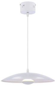 Lustră albă LED cu abajur din metal Lund – Candellux Lighting