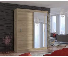 Dulap cu oglindă SABRINA 180x215 cm, stejar sonoma