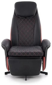 Fotoliu de birou Caitlyn (Negru + roșu). Promo -6%. 1048590