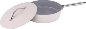 Tigaie inalta cu capac Zilan ZLN0880 din 5 straturi de material, maner inox, 28 cm