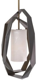 Lustra dimabila suspendata design LUX Santos Double, gunmetal 115372 HZ