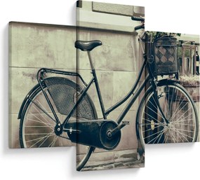 Tablou - Bicicleta de epocă cu flori (90x60 cm)