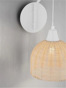 Aplica de perete boho style design natural Fado natur/ alb