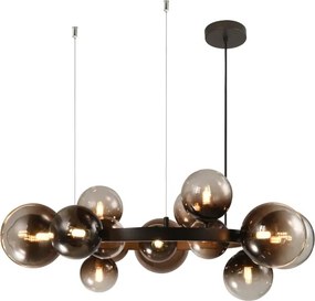 Brilagi - Lustră LED suspendată cu cablu MILLA 15xG9/3W/230V maro/maro fumuriu
