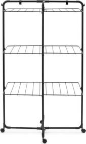 Uscător de rufe negru mat 23 m HangOn Tower – Brabantia