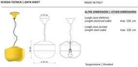 Pendul ceramic design italian realizat manual BELLOTA D.35cm