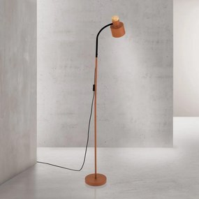 Lampa de podea cu spot directionabil Gili rosu coral
