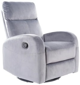 Fotoliu recliner Olimp velvet gri Blu14