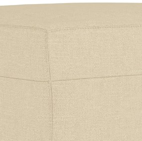 Taburet, crem, 70x55x41 cm, material textil Crem, 70 x 55 x 41 cm