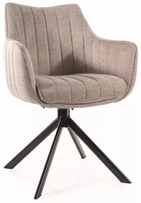 Scaun rotativ Azalia bej deschis/negru Brego31