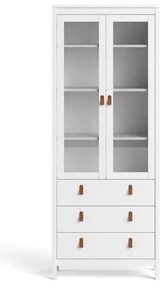 Vitrină albă 78x199 cm Madrid – Tvilum