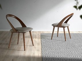 Scaun elegant design italian Banker AC-CH1512-NOGAL