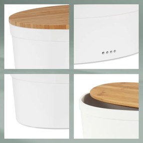 Cutie de pâine Kela SALENA, ceramică, alb