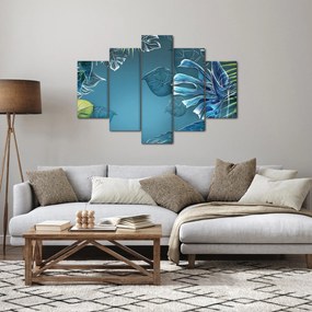 Tablou - Frunzele plantelor tropicale (150x105 cm)