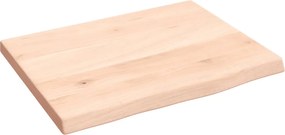 vidaXL Blat de baie, 40x30x2 cm, lemn masiv netratat