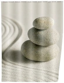 Perdea duș Wenko Sand, 180 x 200 cm, gri