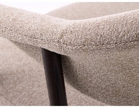 Set de scaune de sufragerie bej cu cotiere 2 buc. din lemn de stejar Elk – Unique Furniture