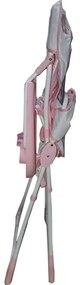 Scaun de masa pentru copii si bebe Baby Care™ ,pliabil, centura de siguranta, sezut comfortabil, masuta detasabila, Roz