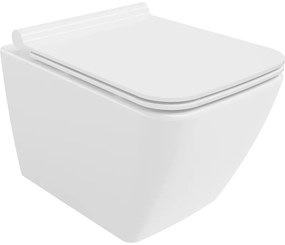 Mexen Vega vas de toaletă Rimless cu capac slim cu închidere lentă , duroplast, Albă - 30654000