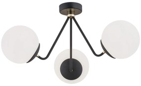 Lustra aplicata design modern minimalist TOMAR negru