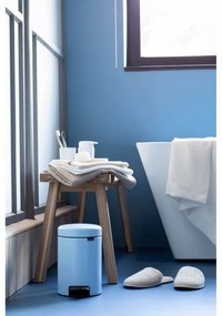 Cos de gunoi cu pedala Brabantia NewIcon 1005524, 3 L, Inchidere lina, Baza antiderapanta, Albastru deschis