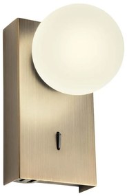 Redo 01-4658 - Aplică de perete LED NORMA LED/5W/230V CRI 90 USB bronz