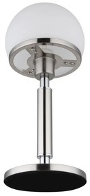 Veioza/Lampa de masa design modern HAKU nickel/opal