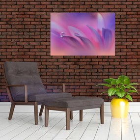 Tablou - Picătură pe floare (90x60 cm)