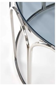 Măsuță de cafea Dawson, transparent / argint