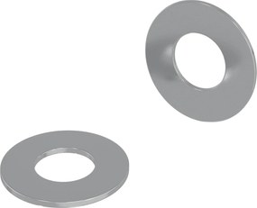 vidaXL Îmbinări 2 pcs Argintiu 16 x 16 x 1,5 cm Fier