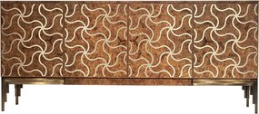 Comodă lemn masiv Alhambra, 208 × 50 × 90 cm