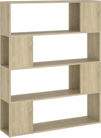 vidaXL Bibliotecă/Separator cameră, stejar sonoma, 100x24x124 cm