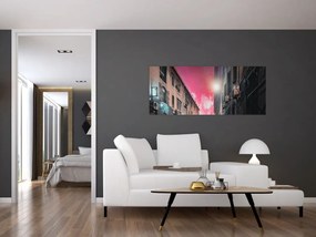 Tablou - Artificii din Marseille (120x50 cm)