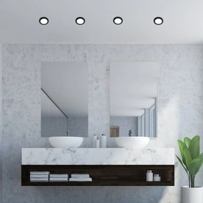 Plafoniera LED pentru baie design modern IP44 Coco negru 8,5cm